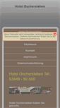 Mobile Screenshot of hotel-oschersleben.com